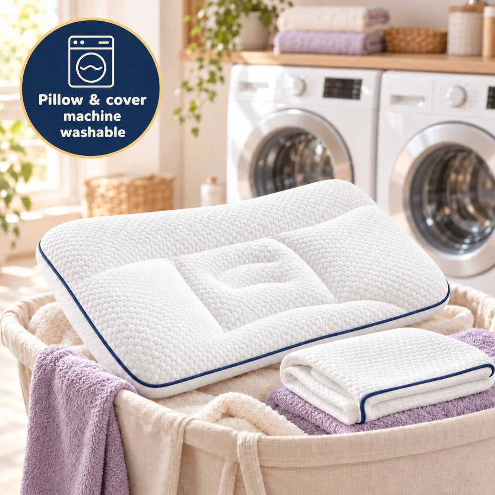 Sonnelo pillow and cover, machine washable